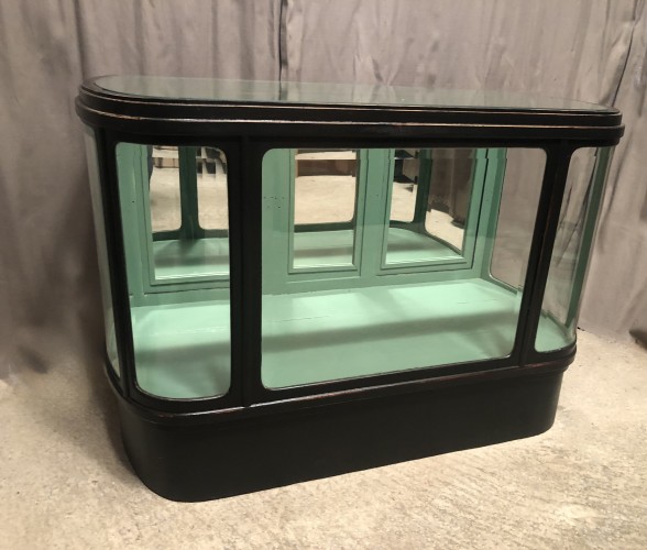 Antique shop display counter unit.