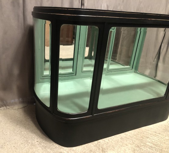 Antique shop display counter unit.