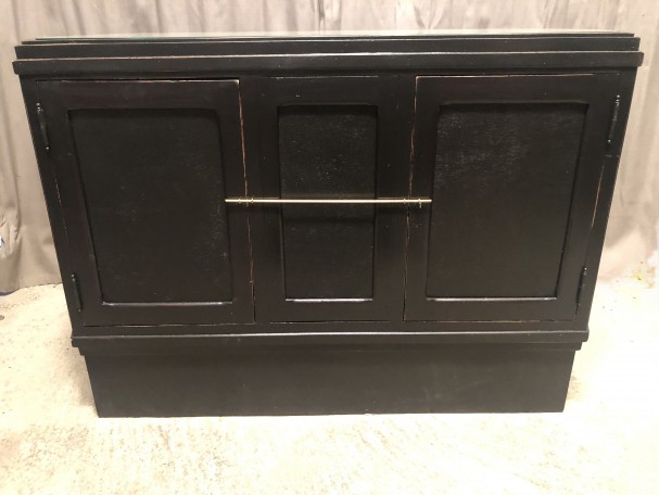 Antique shop display counter unit.