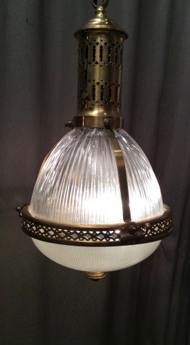 Vintage Holophane suspension lamp.