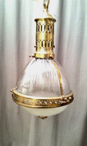 Vintage Holophane suspension lamp.