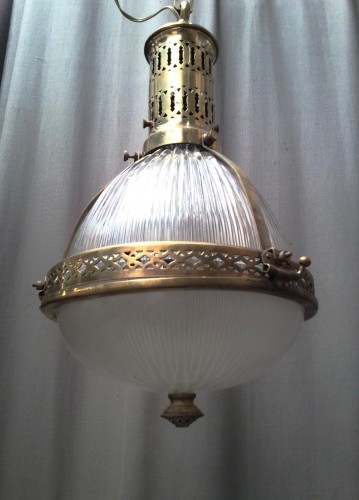 Vintage Holophane suspension lamp.