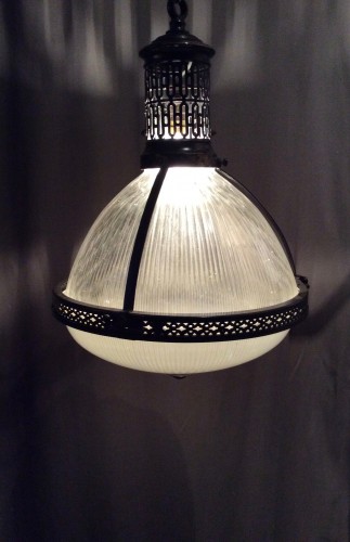 Vintage Holophane suspension lamp.