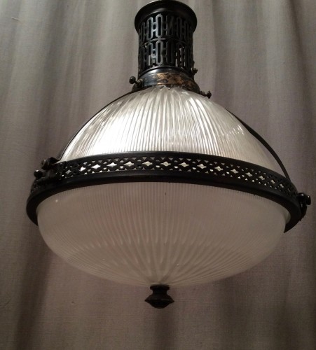 Vintage Holophane suspension lamp.