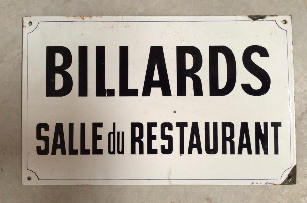 Vintage enamelled sign.