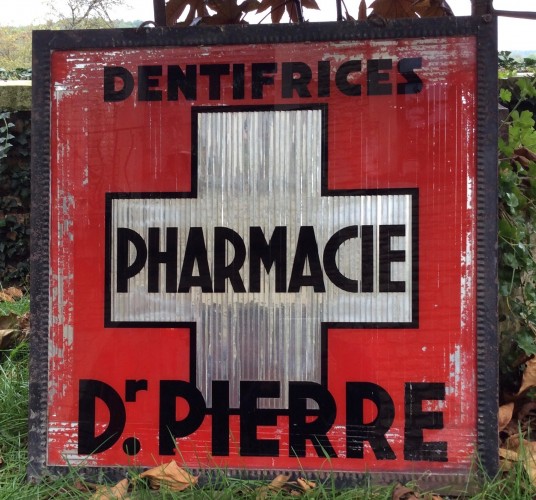 Pharmacy vintage sign.