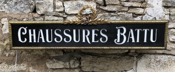 Old shop sign.