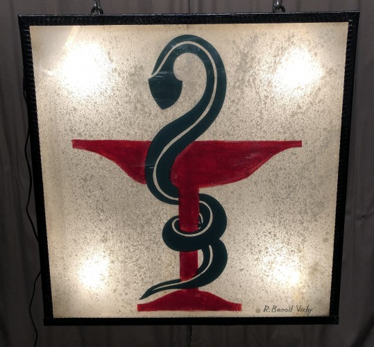 Old pharmacy sign.