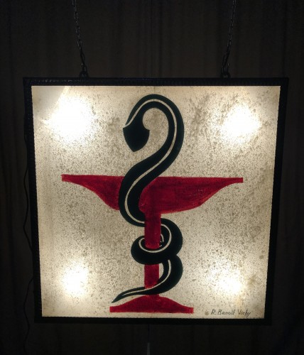Old pharmacy sign.