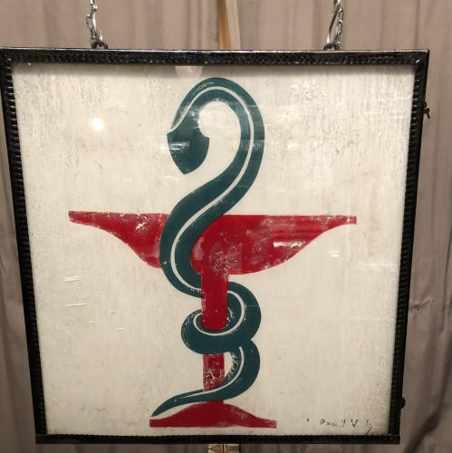Old pharmacy sign.
