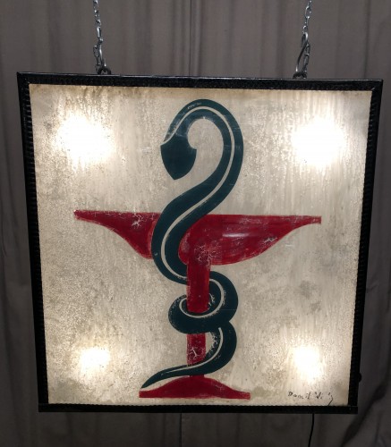 Old pharmacy sign.