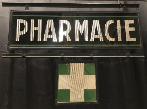 Old pharmacy sign.