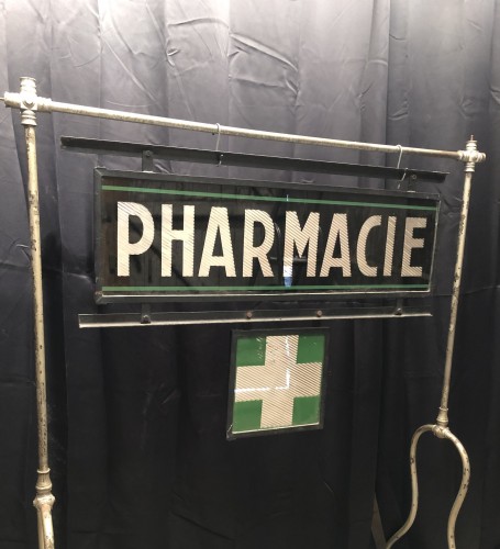 Old pharmacy sign.