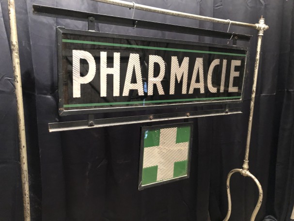 Old pharmacy sign.