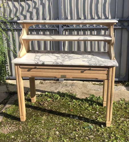 Old butcher's shop, grocery furniture.