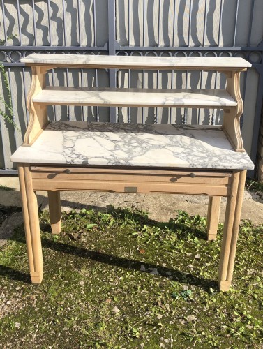 Old butcher's shop, grocery furniture.