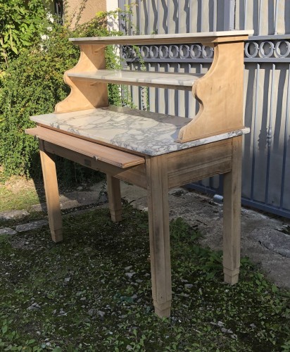 Old butcher's shop, grocery furniture.