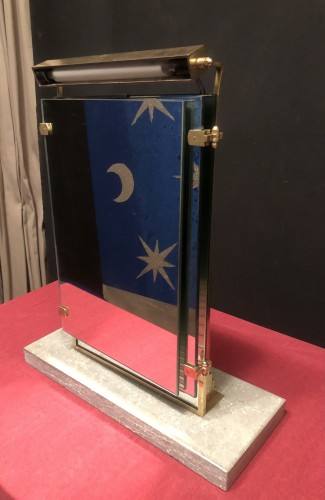 Old triptych mirror.