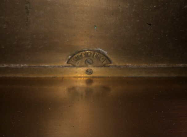 Old triptych mirror.