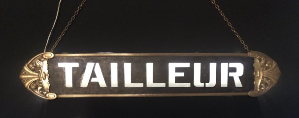 Old tailor's sign.