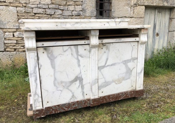 Set of antique butcher's furniture.