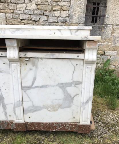 Set of antique butcher's furniture.