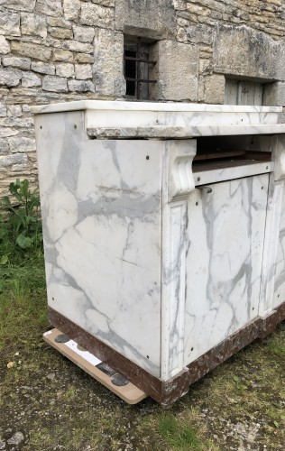 Set of antique butcher's furniture.