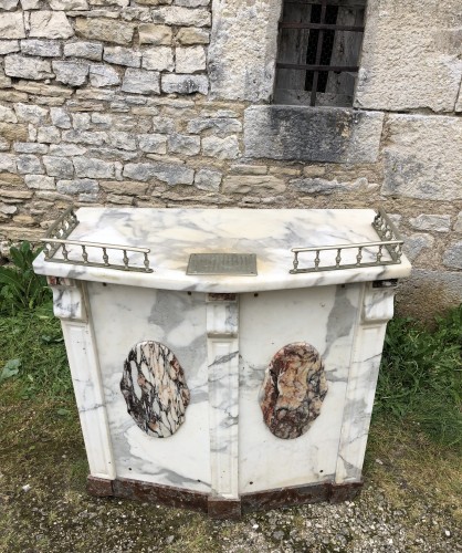 Set of old butcher's furniture.