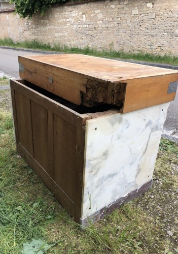 Set of old butcher's furniture.