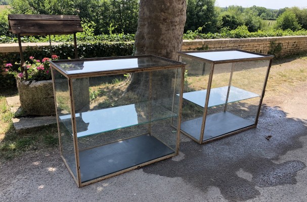 Pair of former display cases.