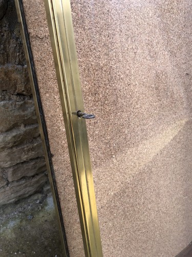 Old store wall display case.