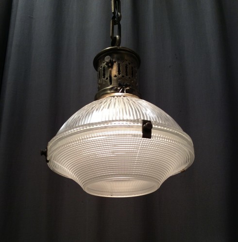 Vintage Holophane suspension lamp