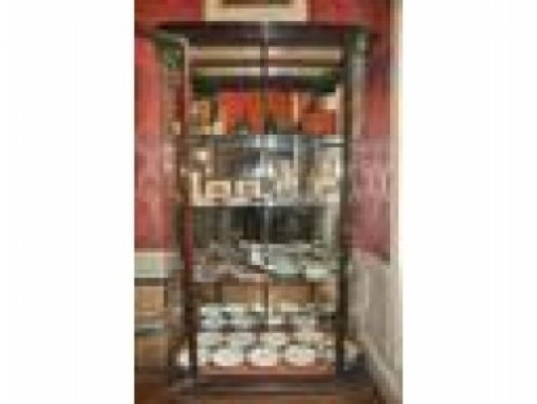 Exceptional pair of display case