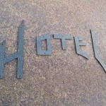 Vintage hotel sign