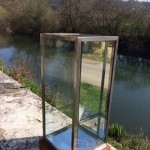 Very small vintage display case