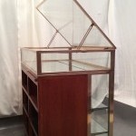 Vintage shop counter desk display cabinet