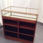 Vintage shop counter desk display cabinet