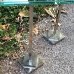 Vintage pair of shop stand display.