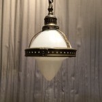 Vintage small suspension lamp.