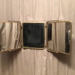 Old triptych wall mirror.