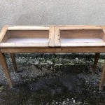 Old shop display case, grocery store or other.