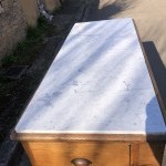 Old baker's counter furniture.