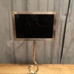 Old shop counter sign.