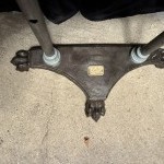 Antique display stand, draper's shelves.