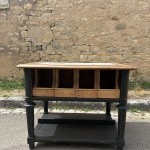 Antique piece of furniture from a brasserie, restaurant, or inn.