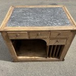 Antique counter furniture, shop till, trade.
