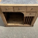 Antique counter furniture, shop till, trade.