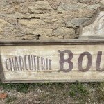 Former large shopfront sign.