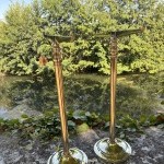 Pair of shelf brackets.
