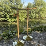 Pair of shelf brackets.